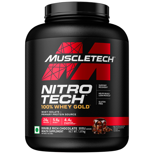 MuscleTech Nitrotech 100% Whey Gold - Double Rich Chocolate (1.81kg)