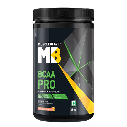 MuscleBlaze BCAA Pro Essential Amino Acids, 30 Servings, 450 g (0.99 lb)